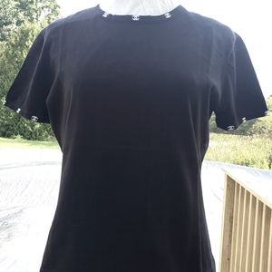 Chanel top logo embroidered unisex